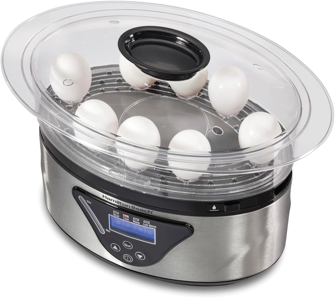 Hamilton Beach 37530C Digital Steamer, 5.5 quart, Multicolor