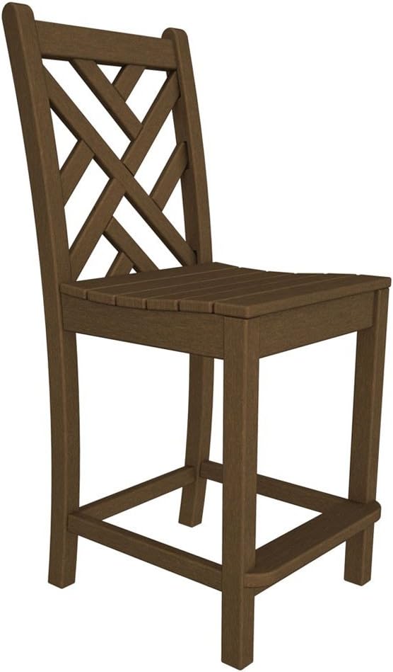 POLYWOOD® Chippendale Counter Chair, Teak
