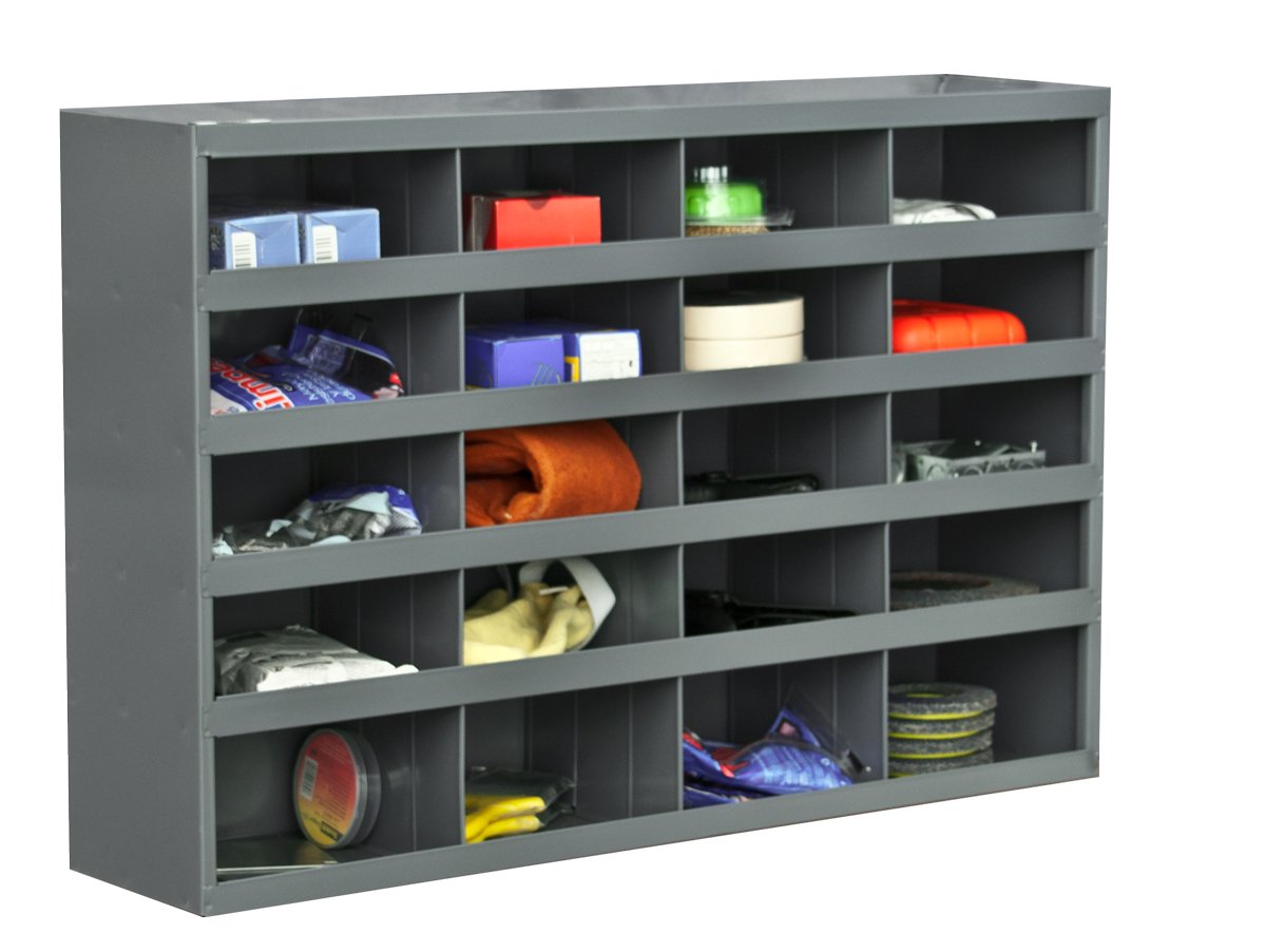 Durham 394-95 Gray Cold Rolled Steel 20 Opening Bin, 33-3/4