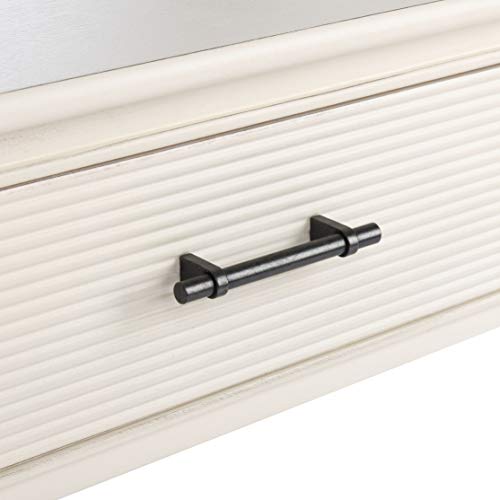 Safavieh Home Collection Ryder Black 2-Drawer Bottom Shelf Console Table CNS5719B, 0