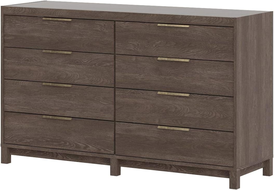 Tvilum Rainier 8 Drawer Double Dresser, Dark Chocolate