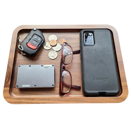 Valet Tray for Men - Made in USA - Jewelry Tray for Entryway - Great Tray for nightstand or desks - by Virginia Boys Kitchens
