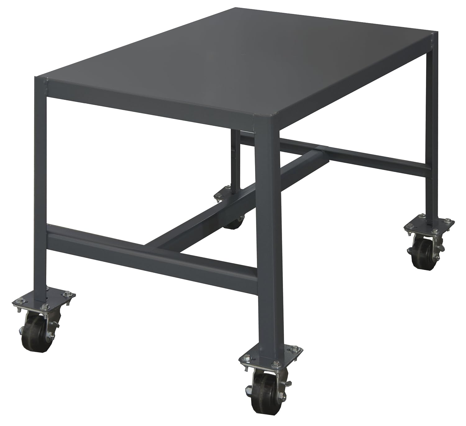 Durham Steel Mobile Medium Duty Machine Table, MTM182442-2K195, 1 Shelves, 2000 lbs Capacity, 24