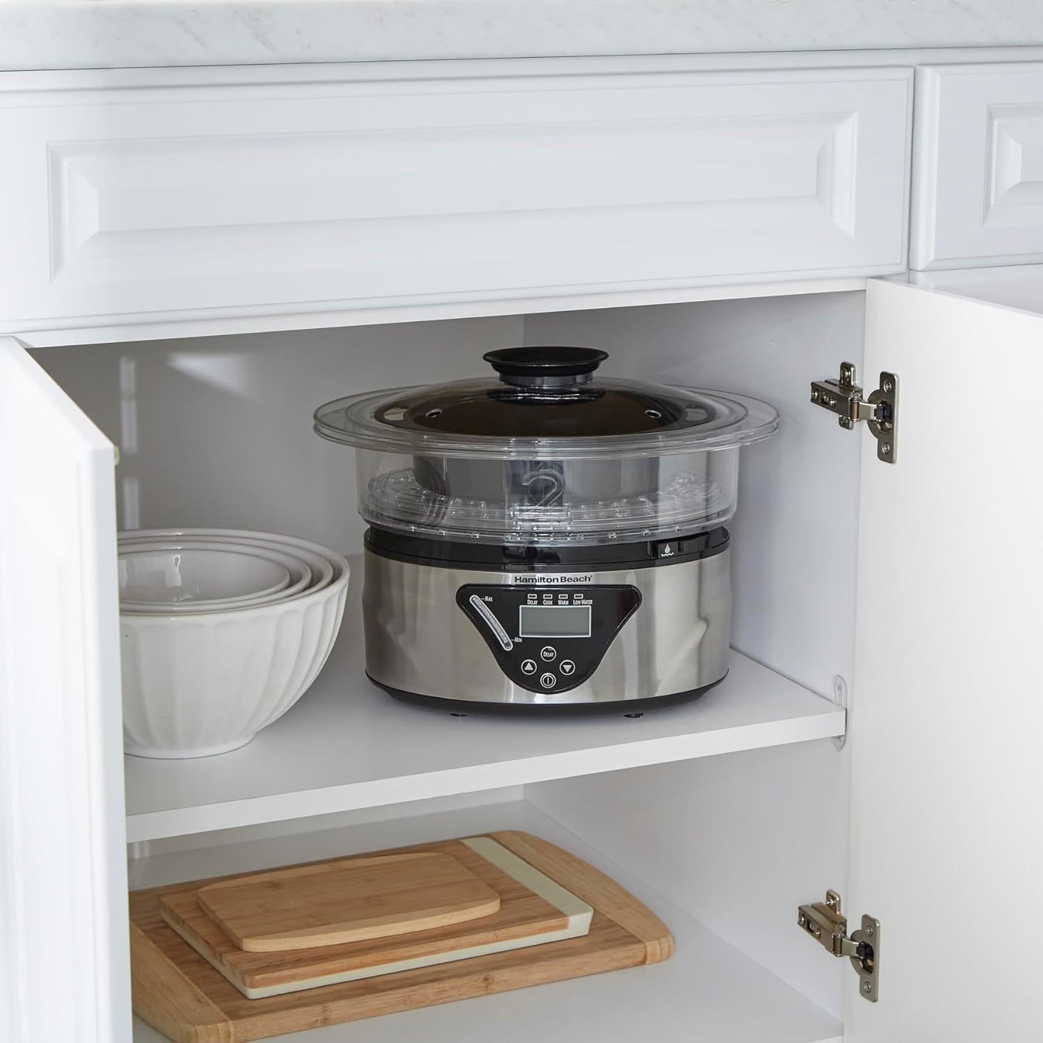 Hamilton Beach 37530C Digital Steamer, 5.5 quart, Multicolor