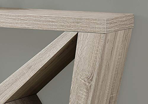 Monarch Specialties Dark Taupe Hall Console Accent Table, 48