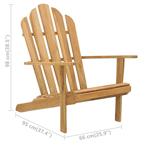 Adirondack Chair Solid Teak Woodoutdoor Chairs,Chairs,Camping chairsSuitable for Outdoor, Camping and Other Leisure Places
