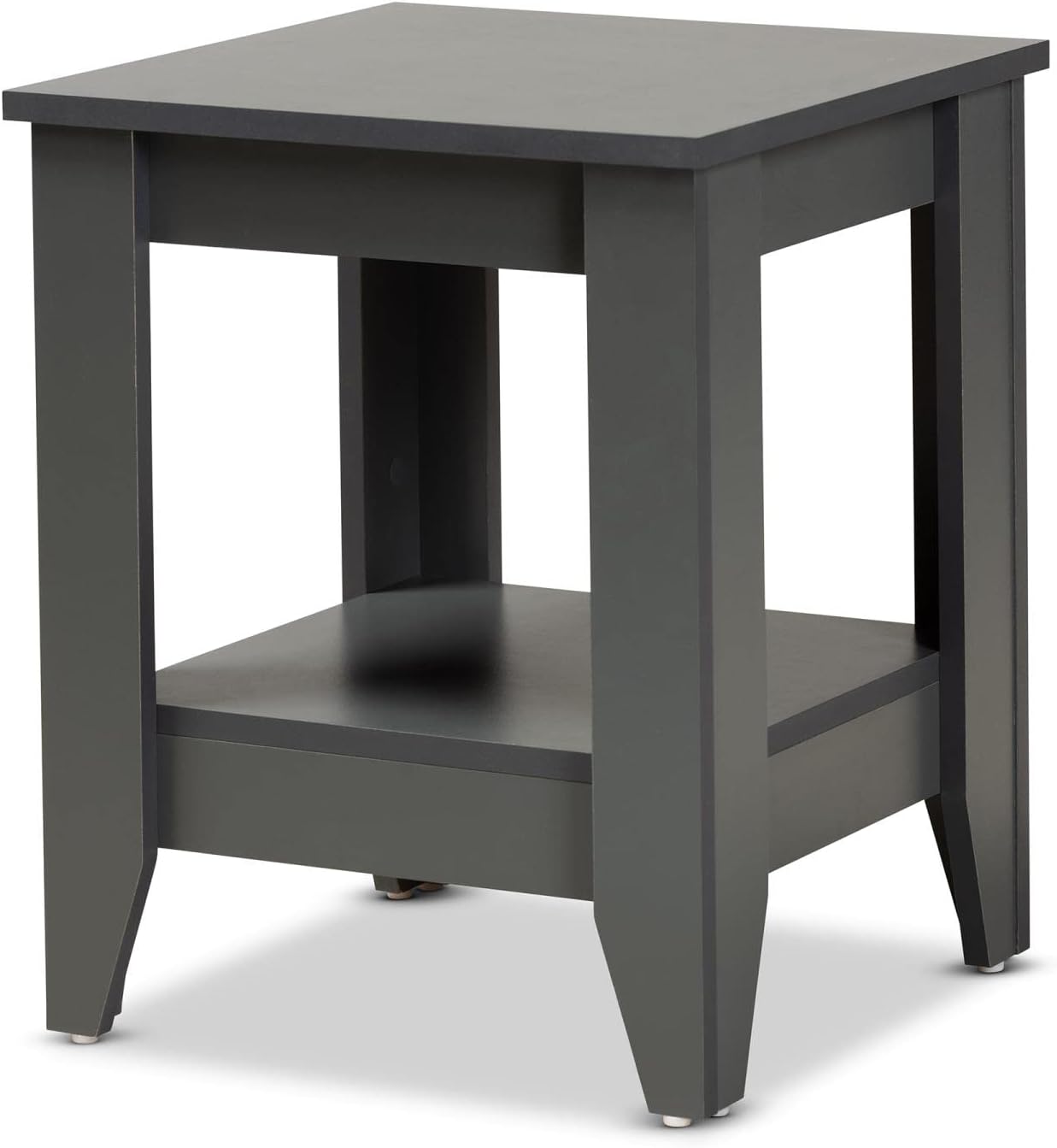 Baxton Studio Audra Grey Finished Wood Living Room End Table