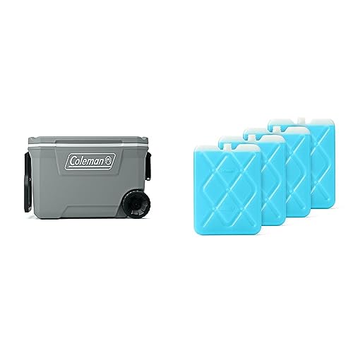 Coleman 316 Series Insulated Portable Cooler with Heavy Duty Wheels, Leak-Proof Wheeled Cooler with 100+ Can Capacity, Keeps Ice for up to 5 Days