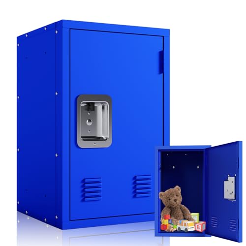 Metal Locker, Lockers, Lockable Storage Cabinet with Locker Shelf, Lockable Storage Cabinet, 24