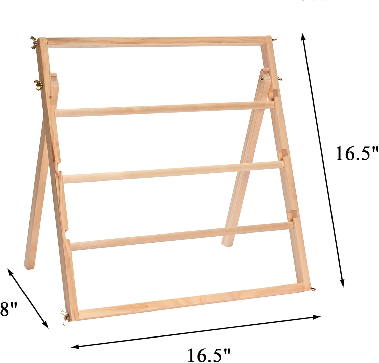 Ribbon Organizer Storage, Wooden Ribbon Holder Organizer Rack for Craft Mesh Ribbon Arts & Crafts Supplies, Christmas Ribbon Storage Sticker Roll Holder Sewing Thread Organizer Spool Rack