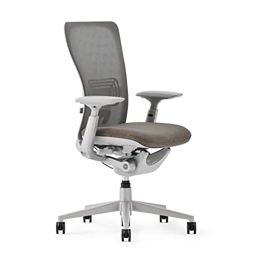 Haworth Zody Dual Posture Mesh Office Chair – Ergonomic Desk Chair with Forward Tilt Option – with Lumbar Support (Cement)