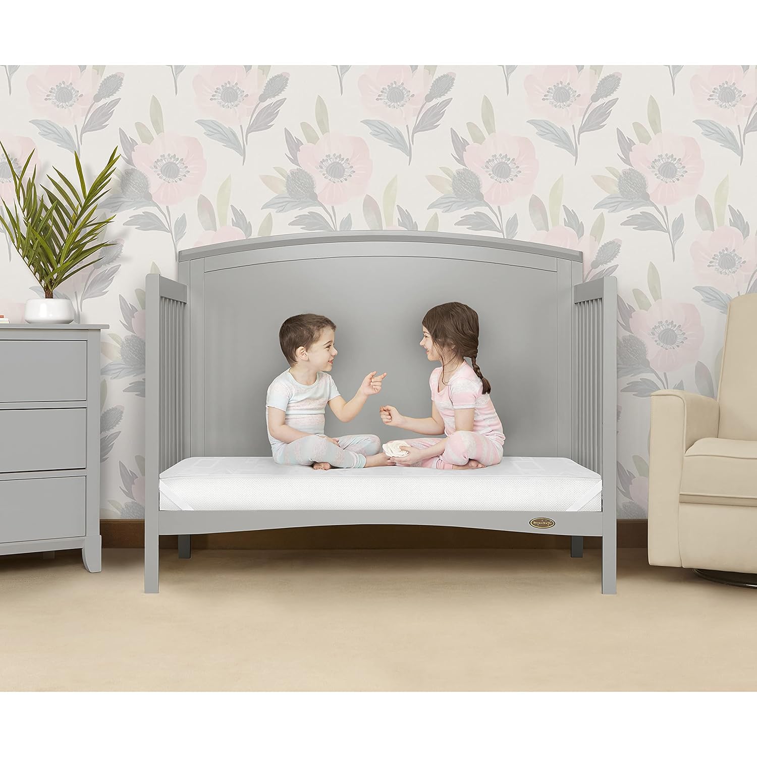 Breathable Foam Crib and Toddler Bed Standard Mattress, 5 Inch