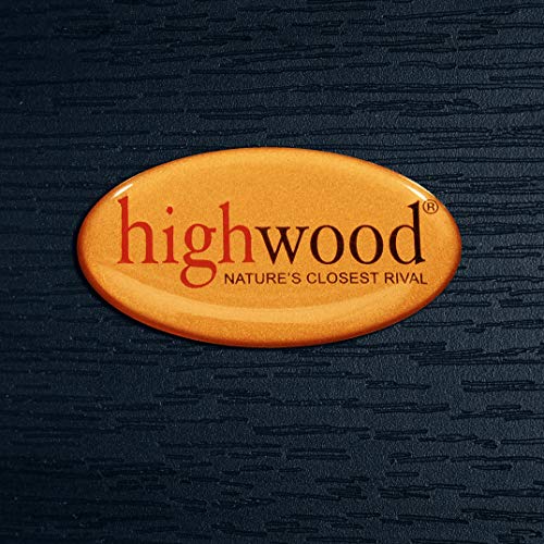 Highwood Italica Modern Adirondack Chair, Ottoman, and Side Table, 3-Piece Set, Coastal Teak