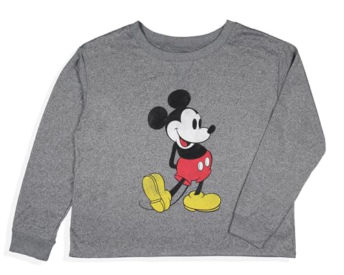 Disney Womens' Mickey Mouse Long Sleeve Pajama Top Sleepwear Shirt