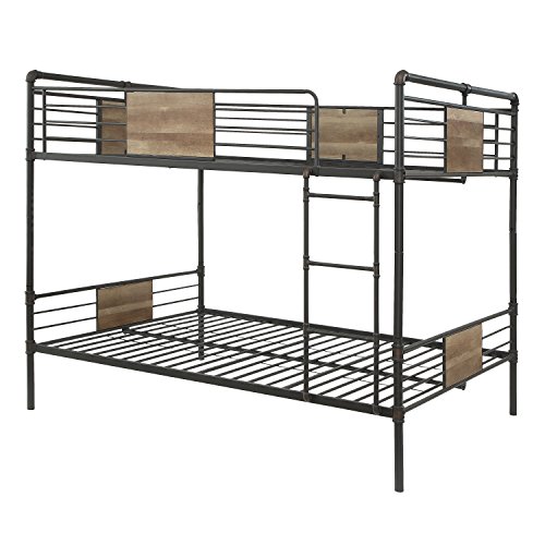Acme Brantley Full XL Over Queen Metal Bunk Bed in Sandy Black