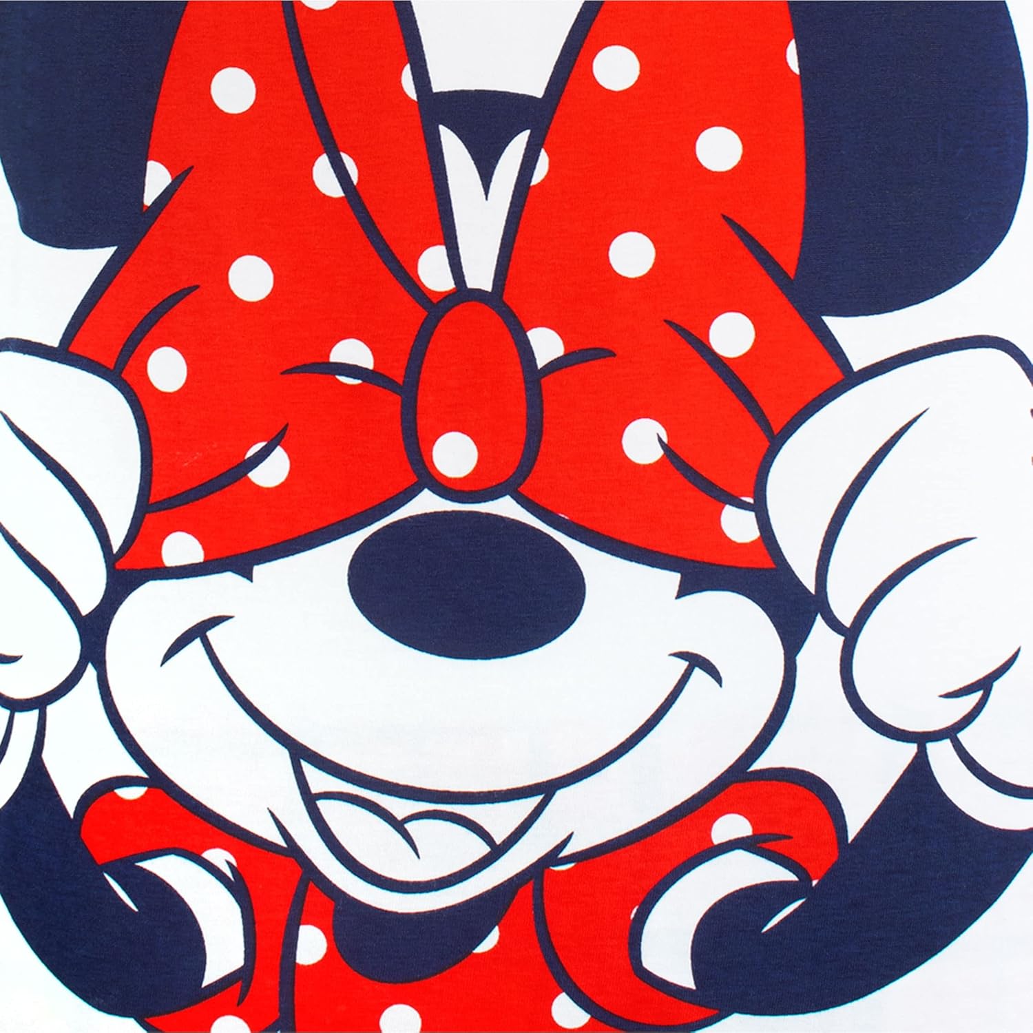 Disney Womens Pajamas Minnie Mouse White LARGE