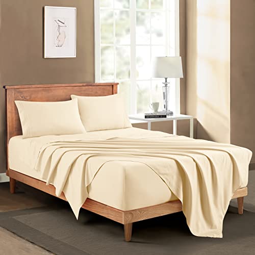 Extra Deep Pocket Queen Sheet Sets - Hotel Luxury 1800 Thread Count Sheets & Pillowcases - Microfiber Bedding Set up to 24