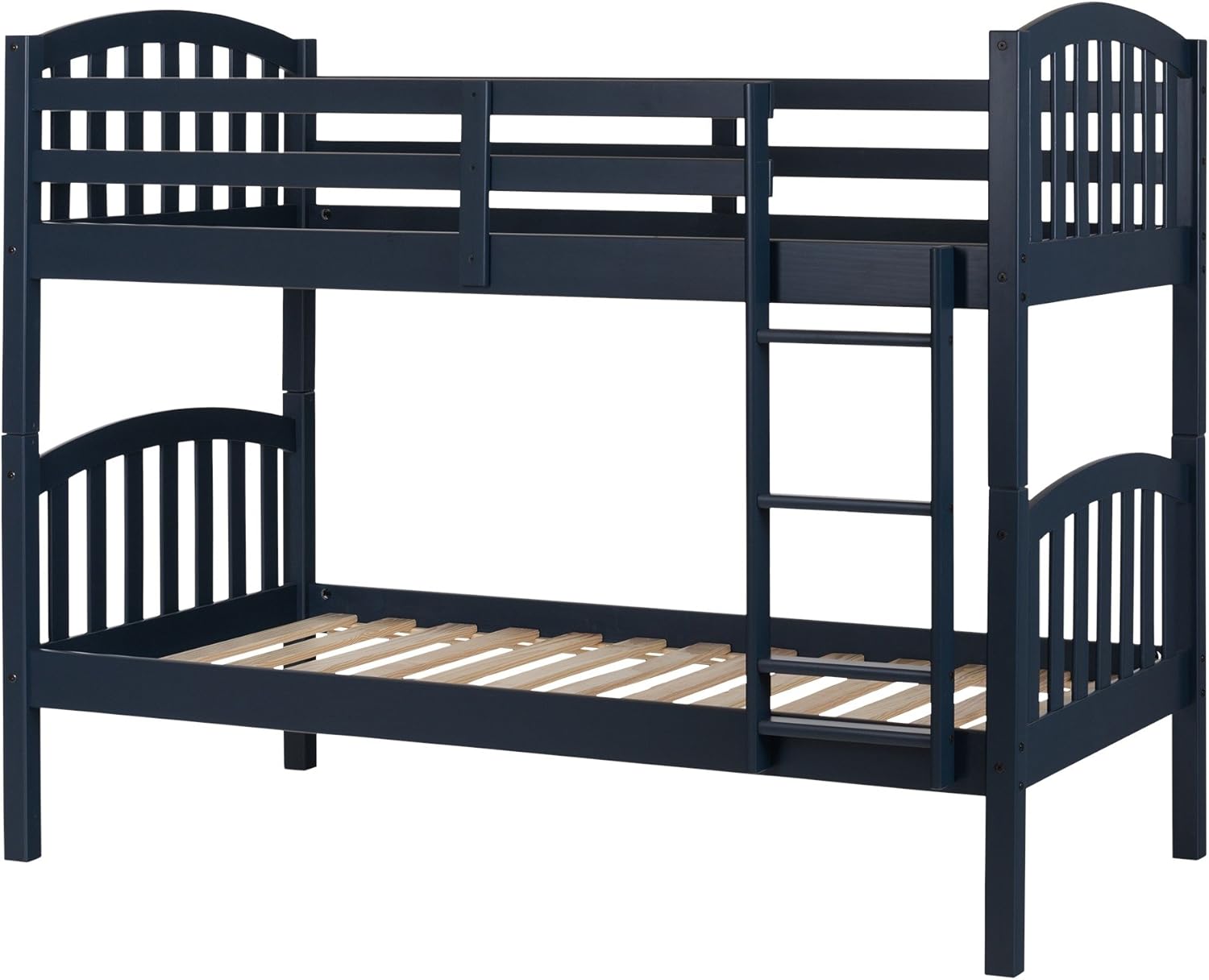South Shore Summer Breeze Solid Wood Bunk Beds, Navy Blue,