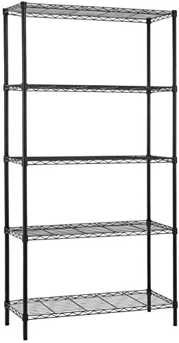 6000 LBS Black 6 Tier Wire Shelving Unit Rack - 18
