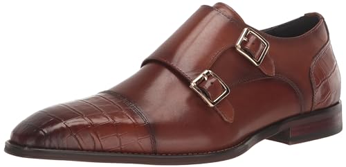 STACY ADAMS men's Pierson Cap Toe Double Monk Strap Loafer