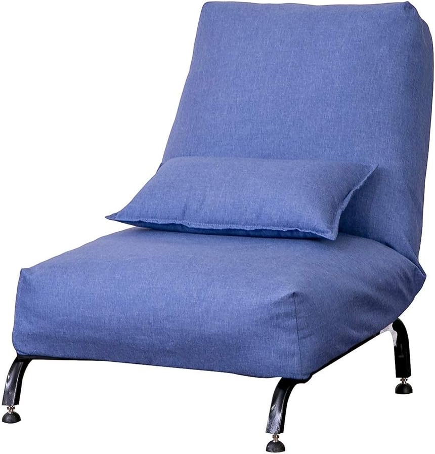 Lazy Couch, Adjustable Fabric Living Room Recliner Single Lazy Couch with Cushion