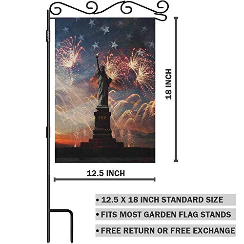 AOYEGO Welcome Flamingo Small Garden Flag Vertical Double Sided 12.5 x 18 Inch Watercolor Loving Couple of Pink Flamingo Farmhouse Burlap Yard Outdoor Decor