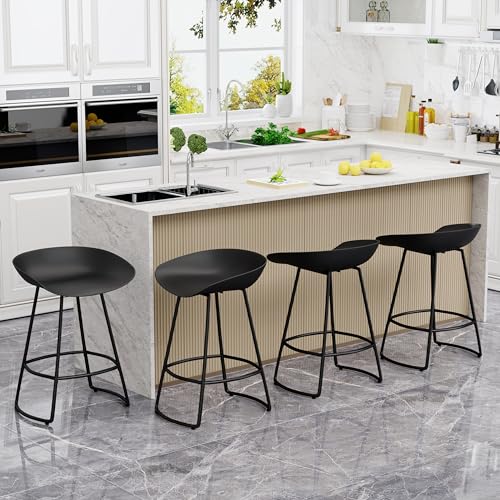 Andeworld Swivel Barstools Set of 4,Modern 30