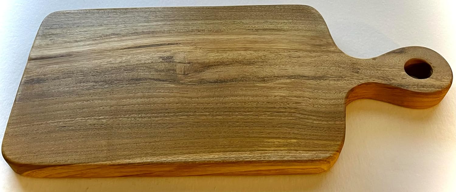 Cutting Board, Chopping, Serving Board, Solid Single Teak Wood. (16.5