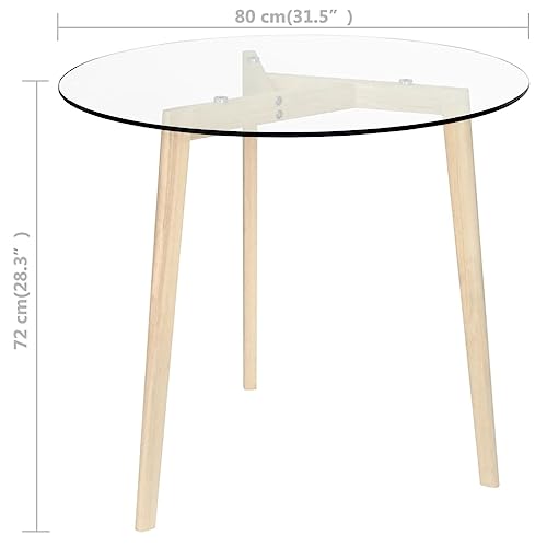 Kitchen & Dining Tables Dining Table Transparent 31.5