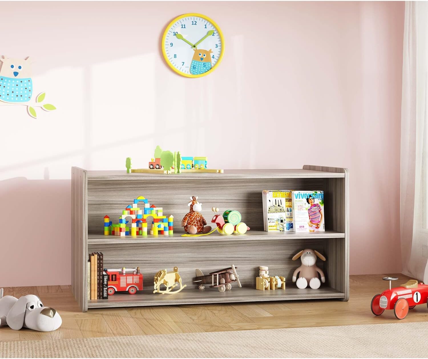 Toddler Shelf Storage, Assembled