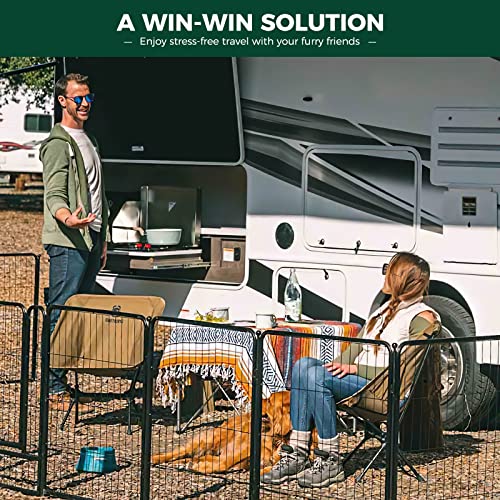 FXW Rollick Dog Playpen for Yard, RV Camping│Patented, 32 inch 16 Panels