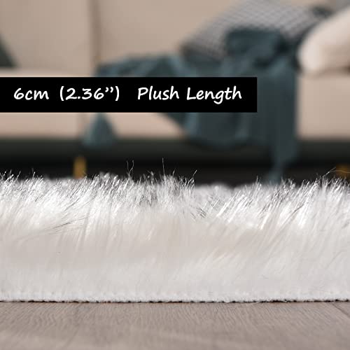 9x12 Area Rug for Living Room Light Brown Beige Fur Rug Faux Sheepskin Rug Fluffy Rug for Bedroom Big Rug Shag Carpet for Living Room Shaggy Rug Washable Rug Home Decor