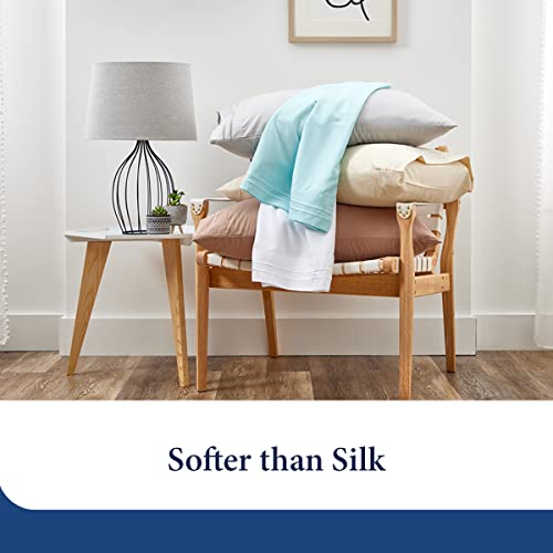 Cosy House Collection Everyday 1500 Series Pillowcases - Bedroom Essentials - Luxury Hotel Quality - Silky Soft & Smooth - Gentle & Skin Friendly - Set of 2 (Standard, White)