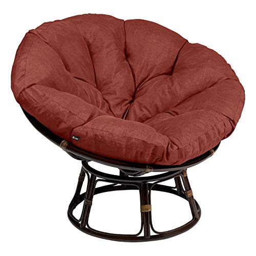 Classic Accessories Montlake Water-Resistant 50 Inch Papasan Cushion, Light Charcoal, Outdoor Papasan Cushion