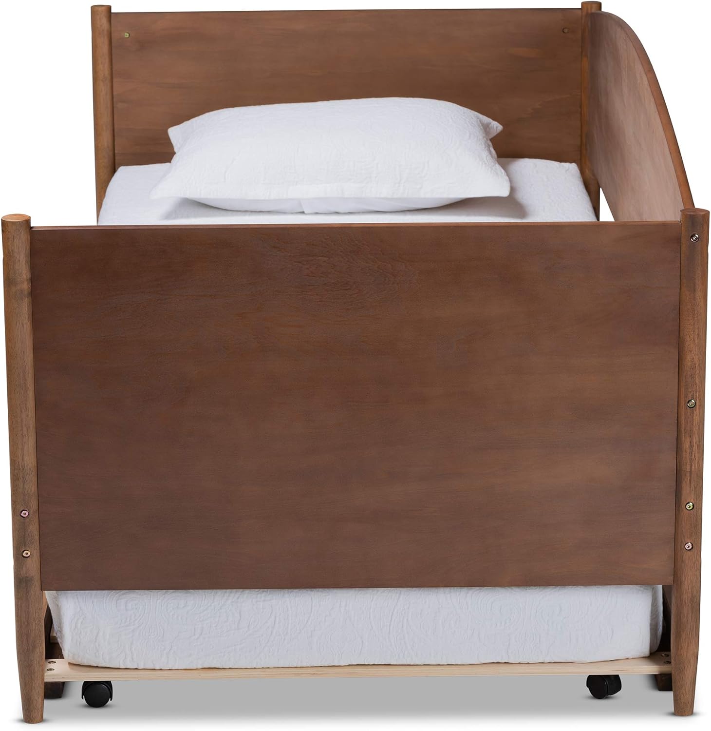 Baxton Studio Trundle, Single, Ash walnut