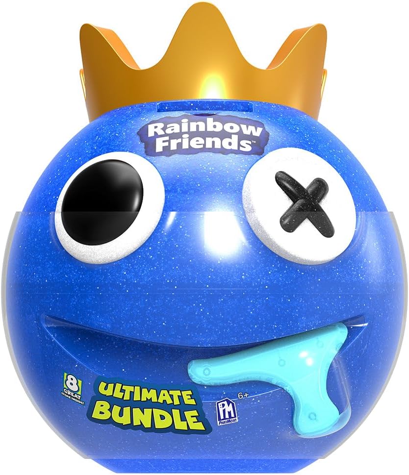 Rainbow Friends - Blue Ultimate Head Bundle (Piggy Bank Case w/ 8 Items, Series 1) [Online Exclusive]