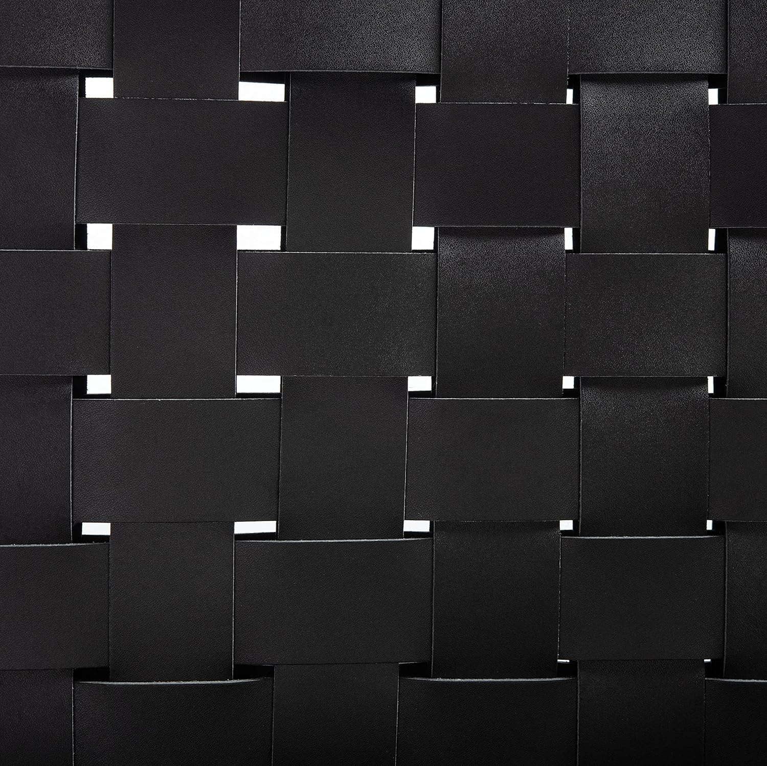 Safavieh Home Collection Wesson Black Woven Leather Dining Chair (Set of 2) -Fully Assembled DCH3005F-SET2