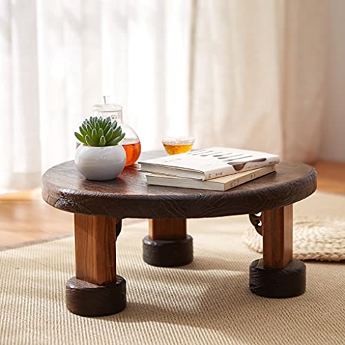 Bay Window Zen Tea Low Table Retro Japanese Small Coffee Table Home Coffee Table Simple Tatami Table Can Be Used As Low Stool (Size : 40x21cm)