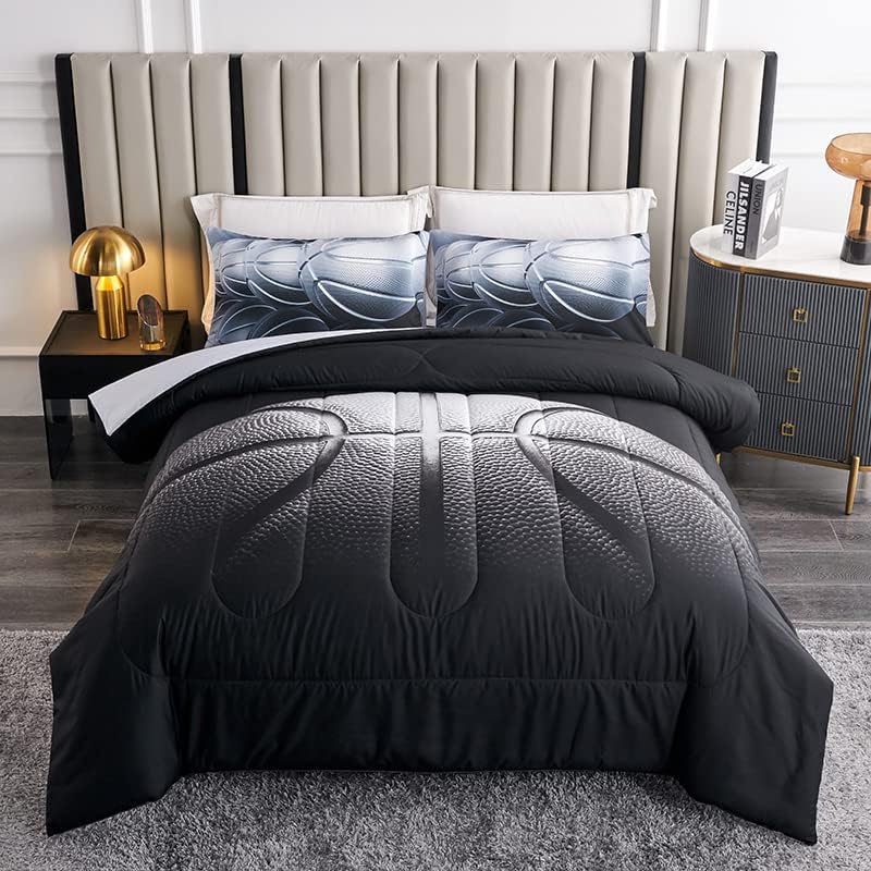 7PCS Girls Comforter Sets Twin,Pink Comforter,Girls Bed Sets Twin,Bed in a Bag with Flat Sheet and Fitted Sheet,Pillowcases,Cushions for Girls,Pink Twin Bedding Sets