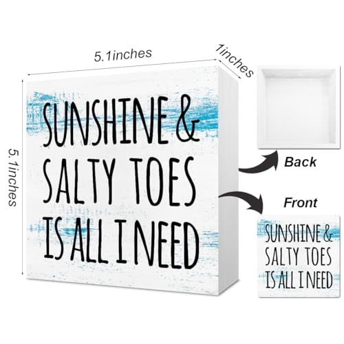 Summer Decor Summer Decorations for Home Office Desk Cubicle Shelf Decor Starfish Decor The Beach is Calling I Must Go Sign Beach Decor Coastal Decor Decor for Beach House Beach Sign Gift 5 X 5 Inch