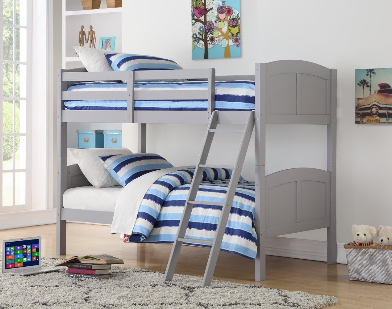 Angel Line Creston bunk bed, Gray