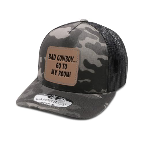 Speedy Pros Engraving Trucker Mesh Cap Bad Cowboy Go to My Room! Inspiration & Motivation Funny Snapback Polyester