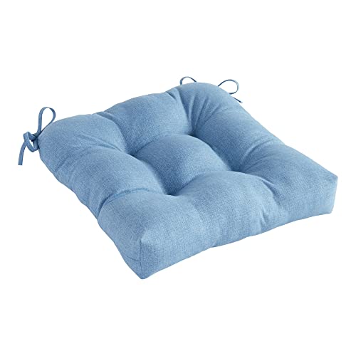 Greendale Home Fashions Square Outdoor Dining Seat Cushion, Set of 2, Tuscan Stripe 2 Count