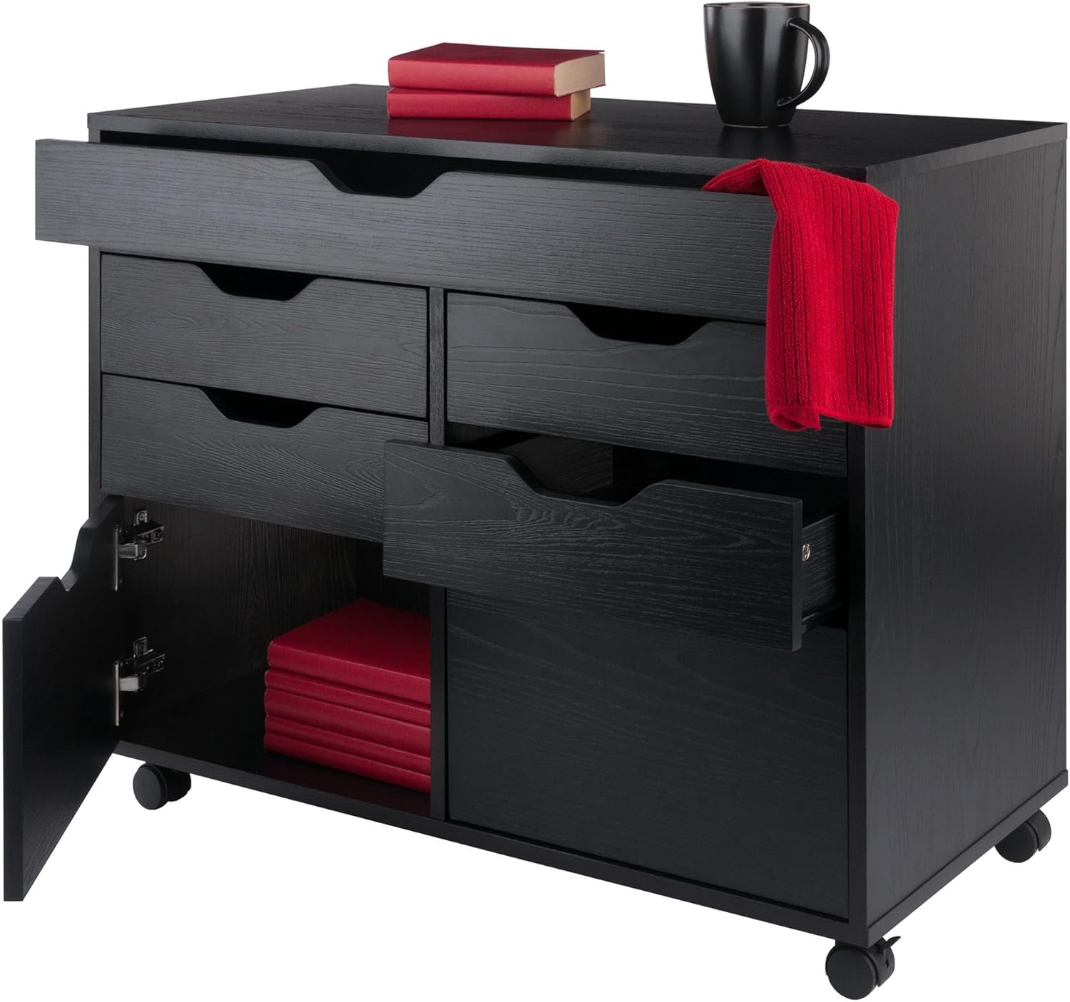 Winsome Wood Halifax Cabinet, Black