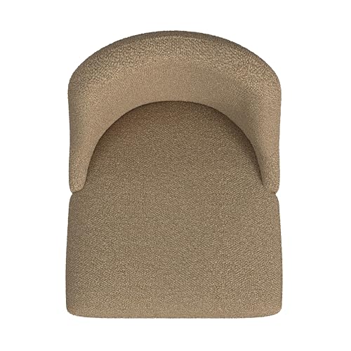 HomePop Upholstered Dining Chair, Woven Gray (Single Pack)