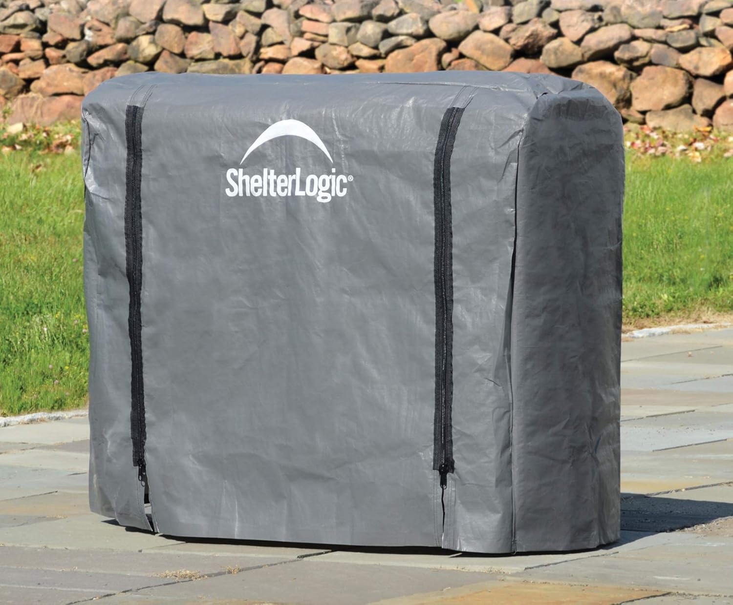 ShelterLogic Firewood Rack-in-a-Box Universal Full Length Cover for Firewood Storage Racks, Fits Most 4-Feet Firewood Racks