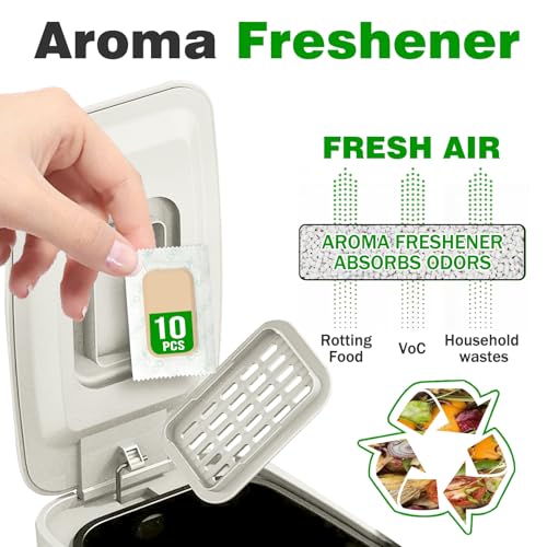 Small Bathroom Trash Can with Air Freshener Soft Close Lid, 6L/1.6 Gal Slim Stainless Steel Trash Can, Step Pedal Garbage Can with Removable Inner Bucket for Bathroom, Bedroom, Toilet（Silver）