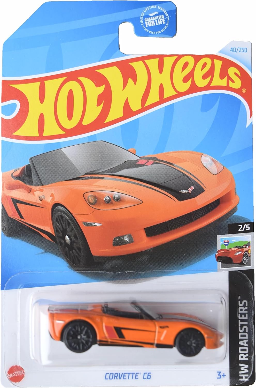 Mattel Hot Wheels Corvette C6, HW Roadsters 2/5 [Orange] 40/250