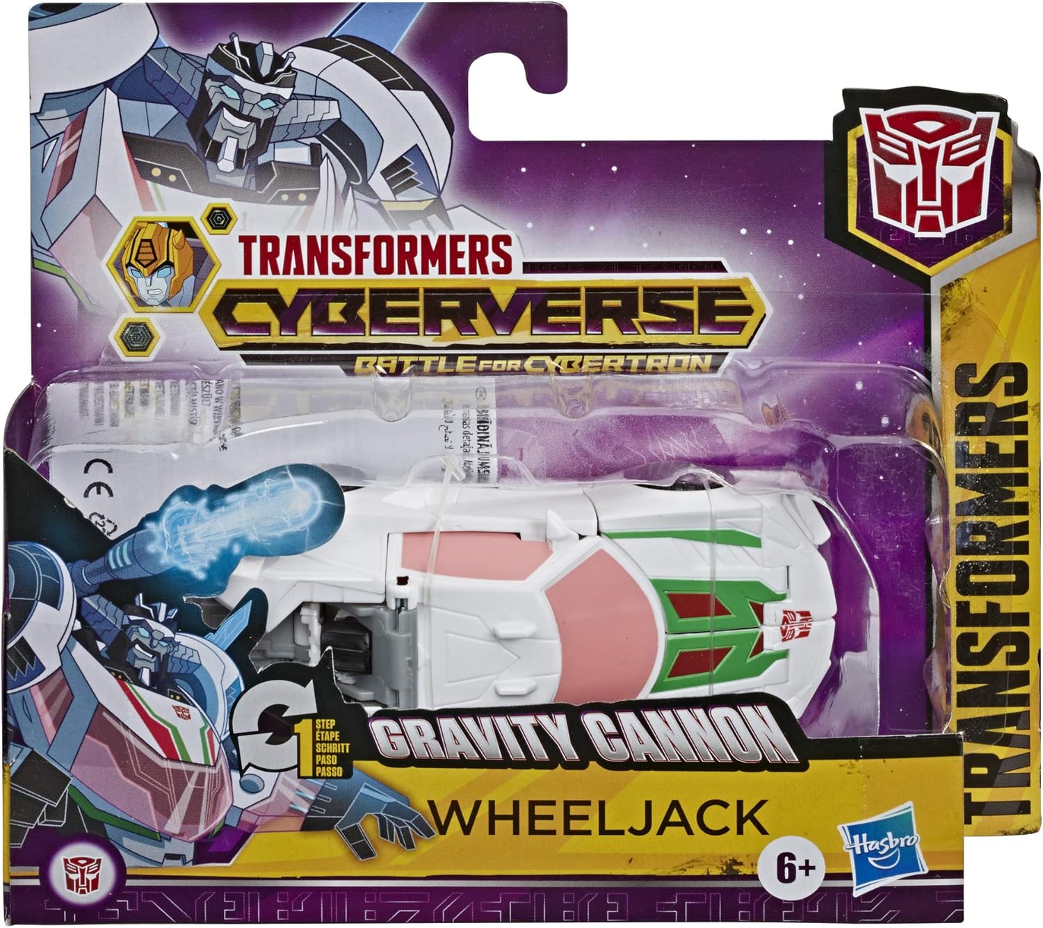 Transformers Bumblebee Cyberverse Adventures Action Attackers: 1-Step Wheeljack Action Figure, Gravity Cannon Action Attack Move, 4.25-inch