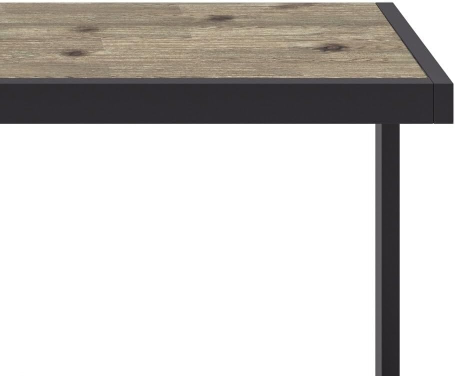 WyndenHall Cecilia Solid Acacia Wood and Metal 52 inch Wide Industrial Console Sofa Table - 52 inch Wide Distressed Grey